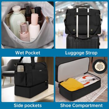 fitness bag, travel Fitness Bag, Travel Bag, Sports Luggage Bag With USB Charging Port