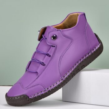 Womens Stylish Casual Stitched Flat Shoes - View 2