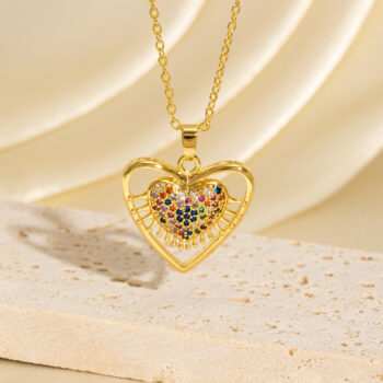 Niche-designed Heart Necklace With Accessories - View 2