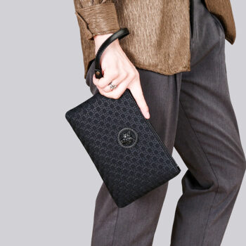 clutch Woven-texture Personalized Clutch With A Simple Minimalist Design And Large Capacity