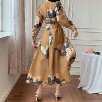 Stylish Womens Dress With Lantern Sleeves, Versatile And Trendy - View 2