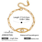 gold bracelet Classic 18K Gold Stainless Steel Zircon Bracelet