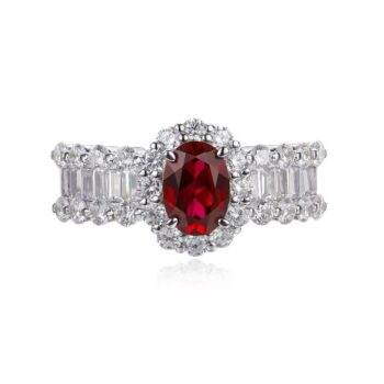 Vintage Elegant Ruby Pigeons Blood Red Ring For Women - View 2