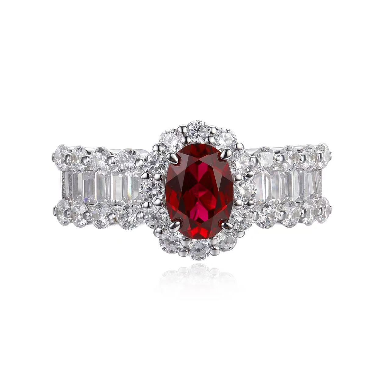 6b13aea1-534a-4bca-9e16-f880e43fb967 Vintage Elegant Ruby Pigeons Blood Red Ring For Women - View 2
