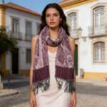 2pcs glamorous dinner 2pcs Glamorous Dinner Accessory Rich Jacquard Texture Catches Light Evening Jacquard Scarf,Luxe Look Fo