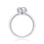 silver ring Egg-shaped Moissanite Double Rings Set With Top-quality Moissanite Luxury, Fashionable And Light Luxury Jewelry S