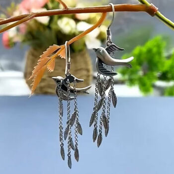 earrings Retro Minimalist Design Leafy Artistic Earrings For Women With An Elegant Vibe