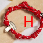 bracelet Colorful Braided Rope Bracelet With 26 English Letters Pendant