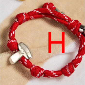 bracelet Colorful Braided Rope Bracelet With 26 English Letters Pendant