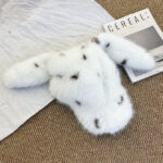 Korean-style Sweet And Cute Bunny-ear Plush Hat - View 1