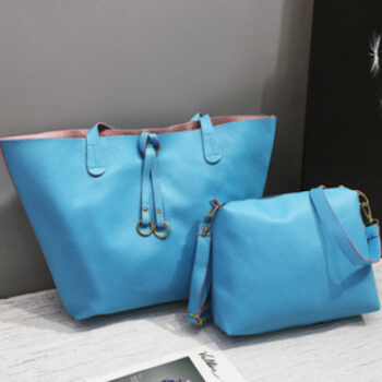 Womens Fashion Ribbon Shoulder Bag Two-Piece Set - View 2
