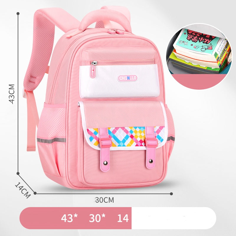 6f91b56a-7ab3-4f3d-ab60-ade028f371df backpack New Trendy Grader Schoolbag - All Kinds Of Schoolbag Students 1-6 Grade Large Capacity Ridge Protection Portable Qua