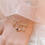 Tree Of Life Water Drop Birthstone Bracelet Minimalist Customizable And Personalized - View 1