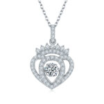 Set With Top-quality Moissanite, This Luxurious And Fashionable Light Luxury Trend Jewelry Necklace Pendant Is Made Of S925 S