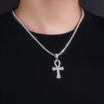 silver necklace Set With Top-quality Moissanite, This Luxurious And Fashionable Light Luxury Trend Jewelry Necklace Pendant I