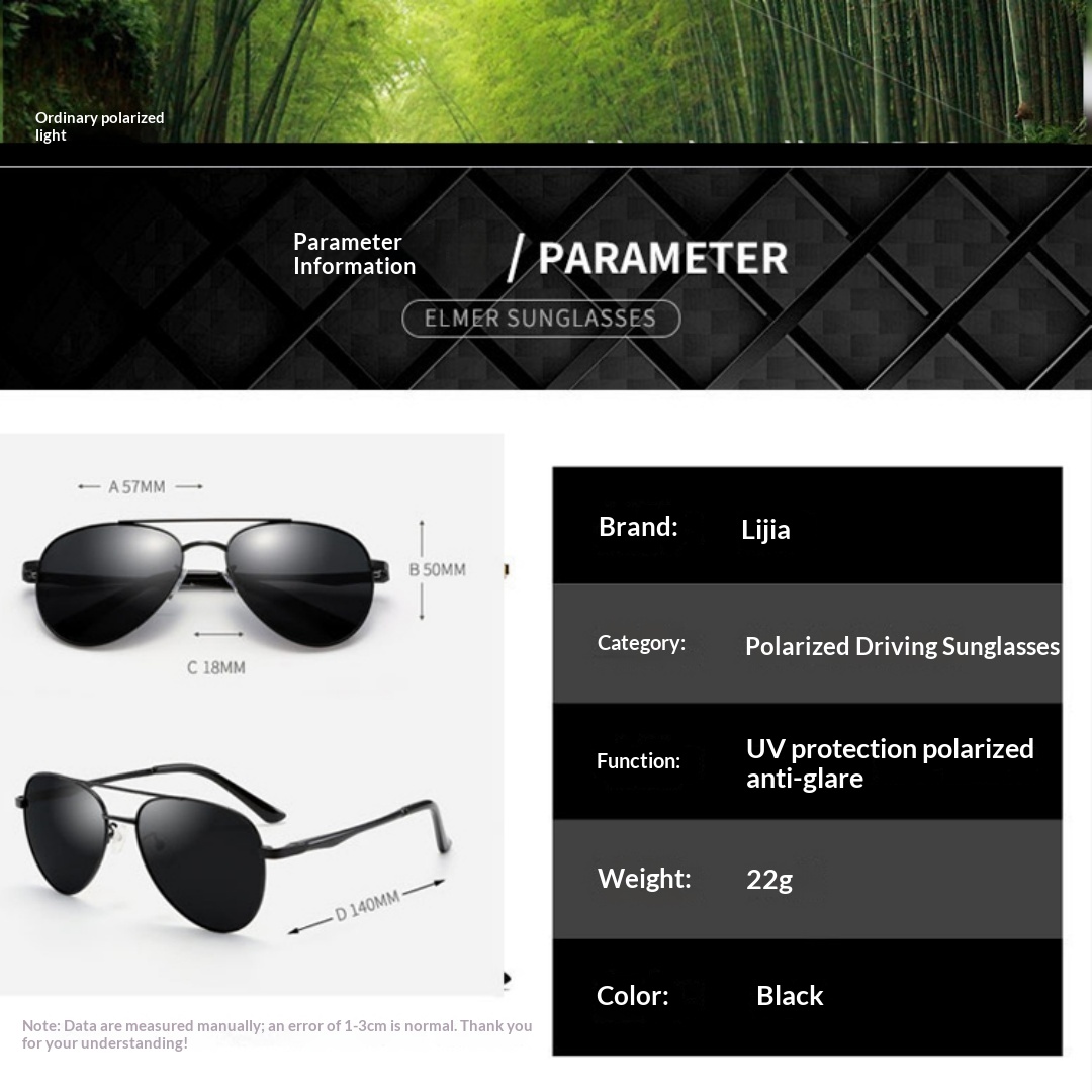 74fea218-5fc6-4296-8d4d-f67975ff310f Lijia High-definition Polarized Sunglasses, Casual And Fashionable Driving Glasses, Driving Sunglasses 8104 - View 4