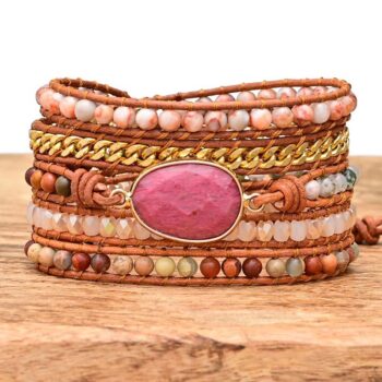 A 5 Layer Hand Woven Bohemian Style Bracelet - View 1