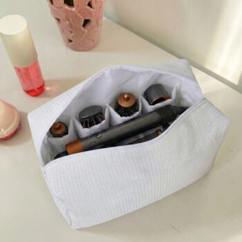 Simple Cotton-Lined Large Capacity Hair Dryer Storage Bag For Makeup - View 2