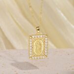 necklace European And American Standing Statue Of The Virgin Mary Necklace