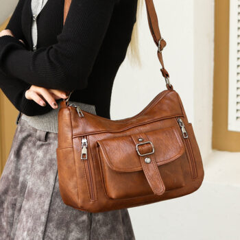 leather messenger - View 1