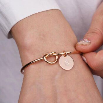 bracelet Alloy Love's Dead Knot Letter Bangle Bracelet