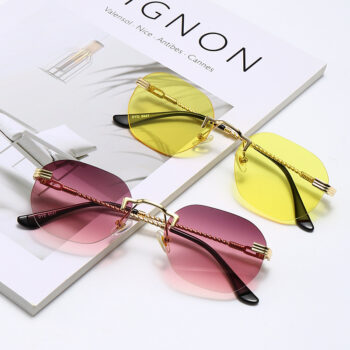 rimless sunglasses square - View 1