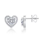 Top-quality Moissanite Luxury And Fashionable Light Luxury Jewelry Silver Stud Earrings S925 Silver Plated Platinum - View 1