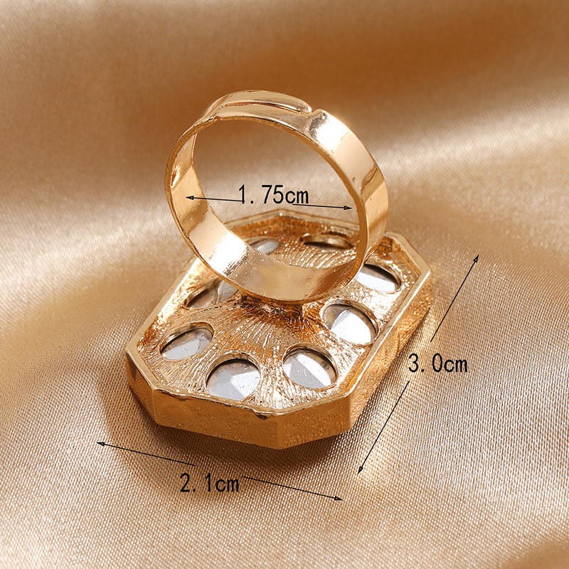 7c25f54b-6406-4bf8-b474-15549c3949d7 Women's Fashion Personality Ring, Creative Minimalist Square Ring, Suitable For Daily Wear, Gifting & Vacation - View 5