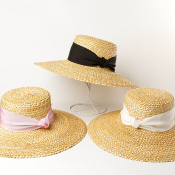 Wavy Pattern Braided Straw Beanie