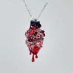 necklace Original Design Handmade Wrapped And Bound Heart Pendant Couples Necklace