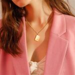 Valentine's Day Gift Envelope Engraved Necklace - View 1