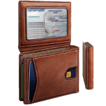 multifunctional anti theft Multifunctional Anti-Theft Retro Card Holder Wallet With Multiple Card Slots For Men