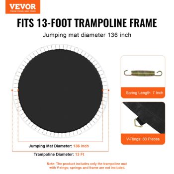 replacement trampoline mat, - View 2