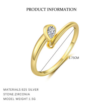 Geometric Open Design Womens Cross Ring With Diamonds A Niche Statement Piece - View 2