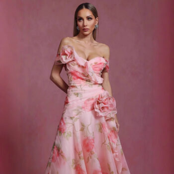 retro floral waist-cinching - View 2