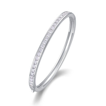 Future Guidance - Premium Moissanite Luxury Fashion Light Luxury Jewelry Silver Bracelet S925 Silver-plated Platinum