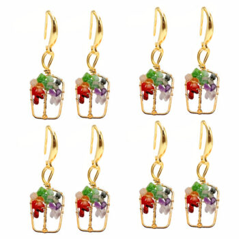 crystal earrings - View 2