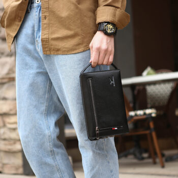 New Mens Wallet With A Combination Lock And Clutch Design - View 2
