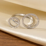 ring Asymmetric-opening Adjustable Horseshoe Buckle Ring
