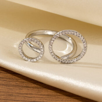 ring Asymmetric-opening Adjustable Horseshoe Buckle Ring