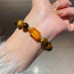Citrine With Golden Tiger Eye Beaded Bracelet - View 1