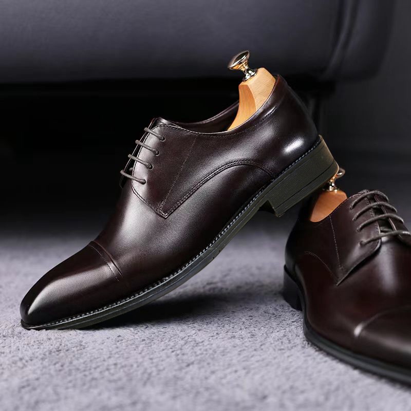 85fdf0c3-a65c-47ce-9add-d80360d1db6b Classic Casual 3D Squaretoe Leather Shoes For Me - View 4