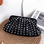 Punk Shell Retro Easy Matching Female Genuine Leather Clutch Bag - View 1