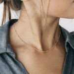 18K Gold Textured Minimalist Layered Collar Necklace That Pairs Effortlessly With Any Look - View 1