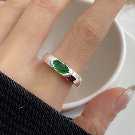 88a92f94-1c3f-4ca3-8492-f8734e1633a9 silver ring Women's Subtle Design Light Luxury Fashion Openwork 925 Silver Ring