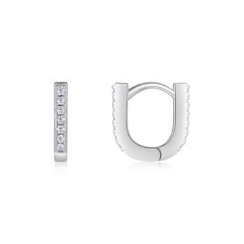 Top-quality Moissanite Luxury And Fashionable Light Luxury Jewelry Silver Stud Earrings S925 Silver Plated Platinum - View 1