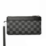 Men's Leather Plaid Clutch Top Layer Cowhide Wallet - View 1