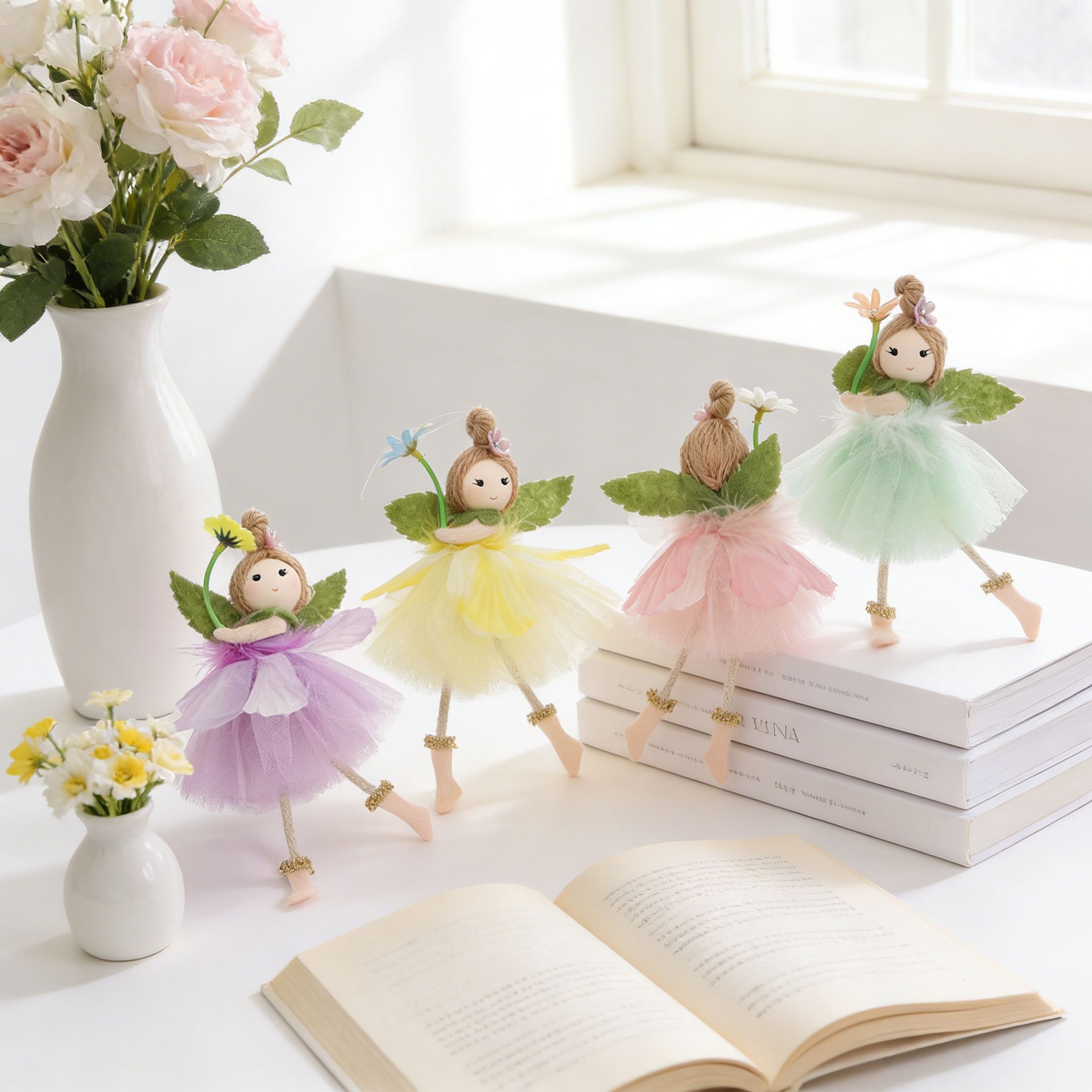 89a11be9-8d20-4a4e-9546-035f519160e5 Festive Party Tulle Skirt Angel Girl Pendant - View 4