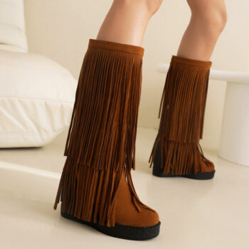 autumnwinter tassel thick-soled