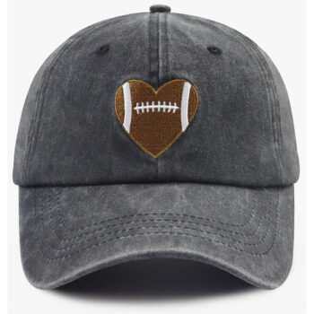2pcs Football Gifts For Women Men Football Heart Baseball Cap - View 2